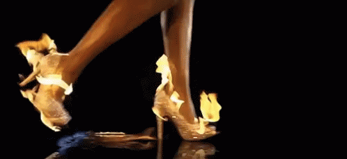 Women High Heels On Fire GIF - Women High Heels On Fire Walking - Discover  & Share GIFs