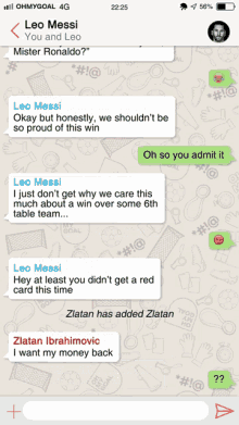 Chatting Leo Messi GIF - Chatting Leo Messi Zlatan Ibrahimovic GIFs