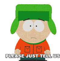 Please Just Tell Us Kyle Sticker - Please Just Tell Us Kyle South Park Stickers