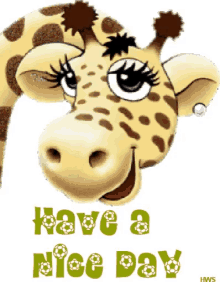 Have A Nice Day Wink GIF - Have A Nice Day Wink Giraffe GIFs