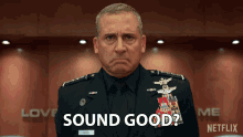 sounds good general mark r naird steve carell space force does that work