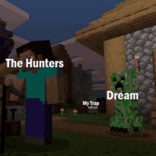 Dream Vs Hunters In A Nutshell GIF - Dream Vs Hunters In A Nutshell GIFs