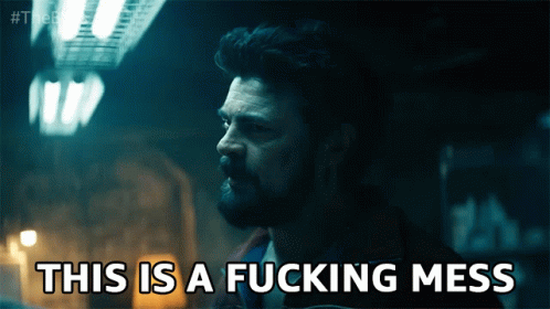 This Is A Fucking Mess Karl Urban GIF - This Is A Fucking Mess Karl Urban William Butcher GIFs