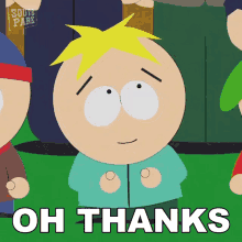 Oh Thanks Butters Stotch GIF - Oh Thanks Butters Stotch South Park GIFs