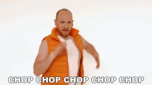 wood chopper gif