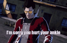 No More Hero No More Heroes GIF - No More Hero No More Heroes Im Sorry You Hurt Your Ankle GIFs