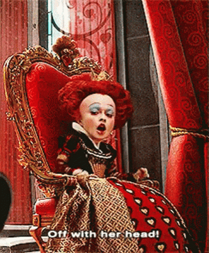 Queen Of Hearts Off With Her Head GIF - Queen Of Hearts Off With Her Head  Mad - Descubre &amp; Comparte GIFs