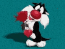 Sylvester Looney Tunes GIF - Sylvester Looney Tunes Love GIFs