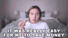 It Was Really Easy For Me To Save Money Stella Rae GIF - It Was Really Easy For Me To Save Money Stella Rae It Was Simple For Me To Save Money GIFs