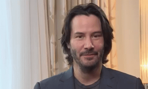 Keanu Reeves Smile GIF - Keanu Reeves Smile Happy - Discover & Share GIFs