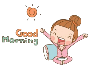 Good Morning Yawn Sticker - Good Morning Yawn Wake Up - Discover ...