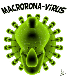corona virus macrorona virus macron pandemic covid19