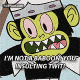 00i'M Nota Baboon, Youinsulting Twít!.Gif GIF - 00i'M Nota Baboon Youinsulting Twít! Label GIFs