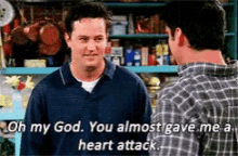 Chandler Heartattack GIF - Chandler Heartattack Friends GIFs