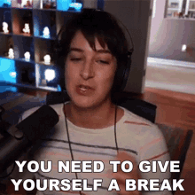You Need To Give Yourself A Break Alli Speed GIF - You Need To Give Yourself A Break Alli Speed Feralwife GIFs