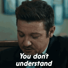 You Dont Understand Mike Mclusky GIF - You Dont Understand Mike Mclusky Jeremy Renner GIFs