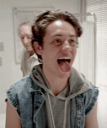 ethan cutkosky carl gallagher shameless tongue out bleh