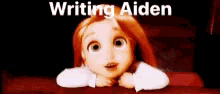 Writing Aiden Tangled GIF - Writing Aiden Tangled Rapunzel GIFs