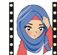 Hijab Muslimah Sticker - Hijab Muslimah Line Animated Stickers