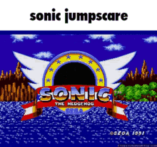 Sonic Jumpscare GIF - Sonic Jumpscare Meme GIFs