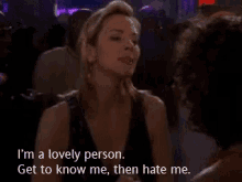 Kim Cattrall Im A Lovely Person GIF - Kim Cattrall Im A Lovely Person Satc GIFs