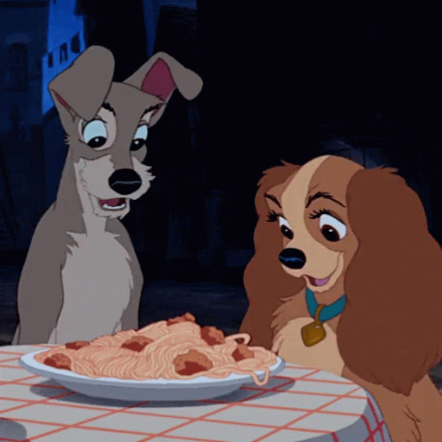 Dogs Eating Noodles Gif Dogs Eating Noodles Cute Discover Share Gifs