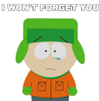 I Wont Forget You Kyle Broflovski Sticker - I Wont Forget You Kyle Broflovski South Park Stickers