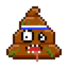 funny shit pixel pixel art poop