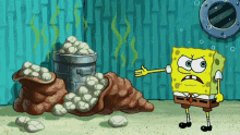Spongebob Stinky Diaper GIF - Spongebob Stinky Diaper Spongebob Trash GIFs