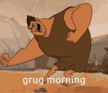 Grug Morning The Croods GIF - Grug Morning Grug The Croods GIFs