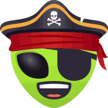 pirate alien joypixels yarr matey pirate life