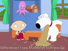 Whenever I See Mannifer I Throw Up GIF - Whenever I See Mannifer I Throw Up Stewie GIFs