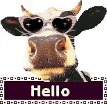 Cow Hello GIF - Cow Hello GIFs