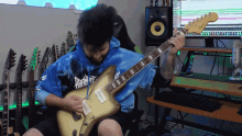 Headbanging Andrew Baena GIF - Headbanging Andrew Baena Guitarist GIFs