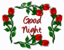 Good Night Good Evening GIF - Good Night Good Evening Roses GIFs