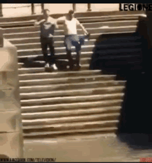 falling falling off the stairs stairs