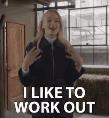 Sophie Turner I Like To Work Out GIF - Sophie Turner I Like To Work Out Beautiful GIFs