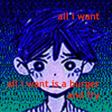 Sad Omori All I Want Is A Burger GIF - Sad Omori All I Want Is A Burger Omori Burger GIFs