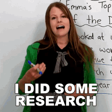 I Did Some Research Emma GIF - I Did Some Research Emma Learn English With Emma GIFs