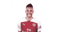 pierre emerick aubameyang thank you lord pointing up happy up