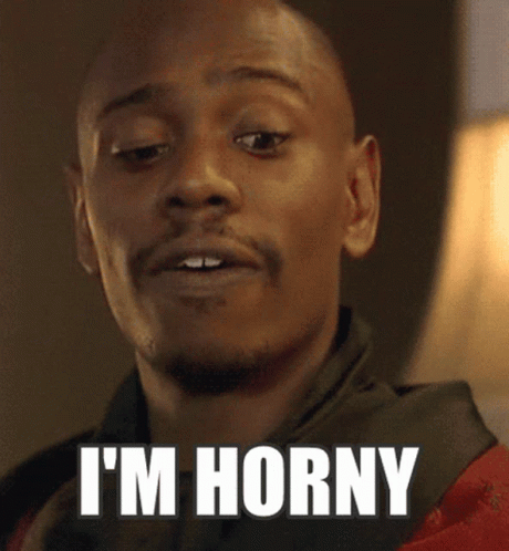 Horny Aroused GIF - Horny Aroused Dave Chappelle Bit Lip - D