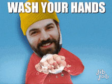 Karan V Grover Wash Your Hands GIF - Karan V Grover Wash Your Hands Hand Wash GIFs