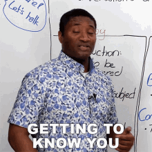 Getting To Know You James GIF - Getting To Know You James Jamesesl English Lessons GIFs