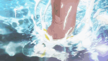 violet water float anime leaves