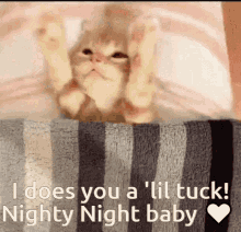 Nighty Night Baby Goodnight Ollie GIF - Nighty Night Baby Goodnight Ollie Tucking Into Bed Ollie GIFs