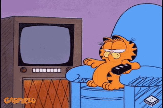 Bored Garfield GIF - Bored Garfield Tv GIFs