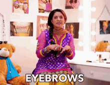Eyebrows Aditi Mittal GIF - Eyebrows Aditi Mittal Brow GIFs