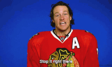 Chicago Blackhawks Stop It Right There GIF - Chicago Blackhawks Stop It Right There Stop It GIFs