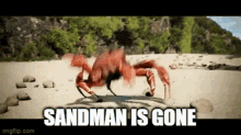 Sandmanisgone Crab GIF - Sandmanisgone Sandman Crab GIFs