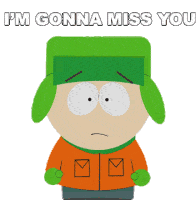 Im Gonna Miss You Kyle Broflovski Sticker - Im Gonna Miss You Kyle Broflovski South Park Stickers